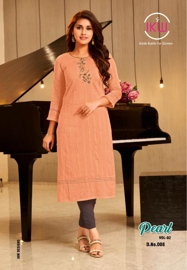 Ikw Pearl Vol 2 Viscose Silk Designer Exclusive kurti Collection